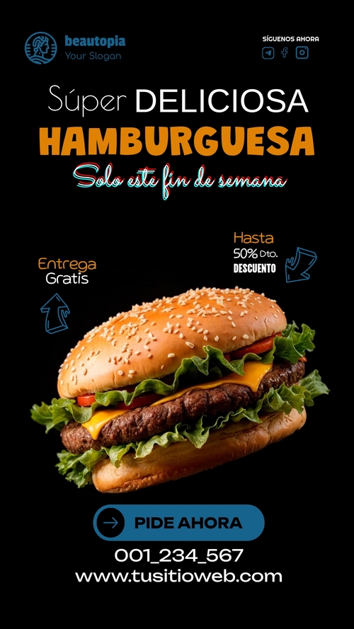 Plantilla de historia de Instagram Pizzería
