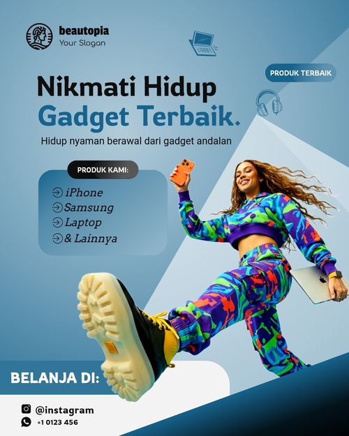 Template postingan Instagram Pelatih Pribadi