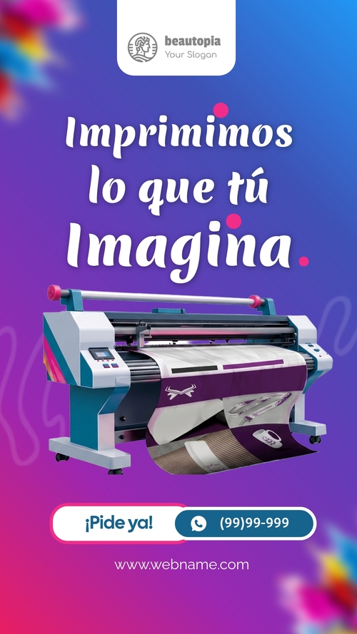 Plantilla de historia de Instagram Gestor de redes sociales