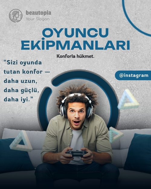 Kişisel antrenör Instagram gönderi şablonu