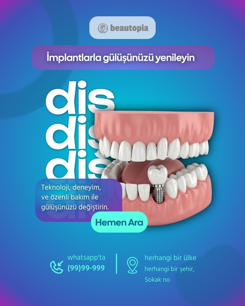 Tıbbi Instagram gönderi şablonu