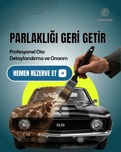 Oto galerisi Instagram gönderi şablonu