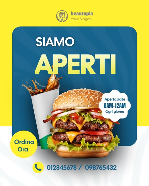 Modello di post Instagram Caffè