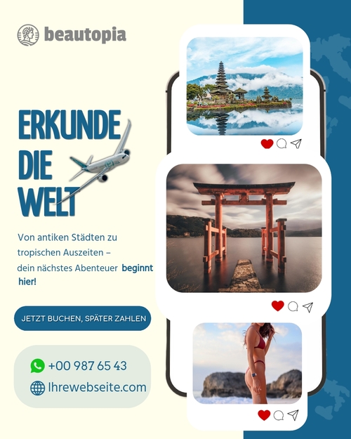 Instagram-Beitragsvorlage Reisen