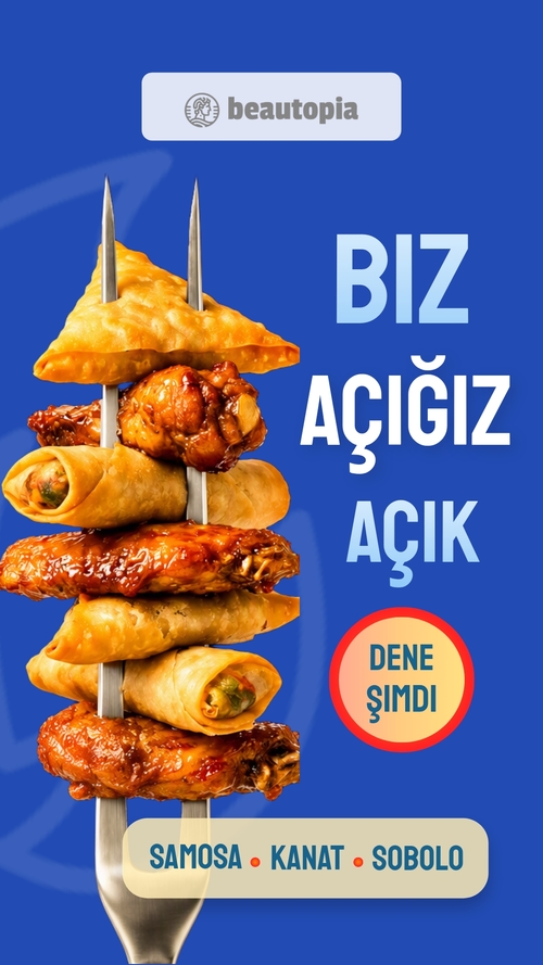 Kafe Instagram hikaye şablonu