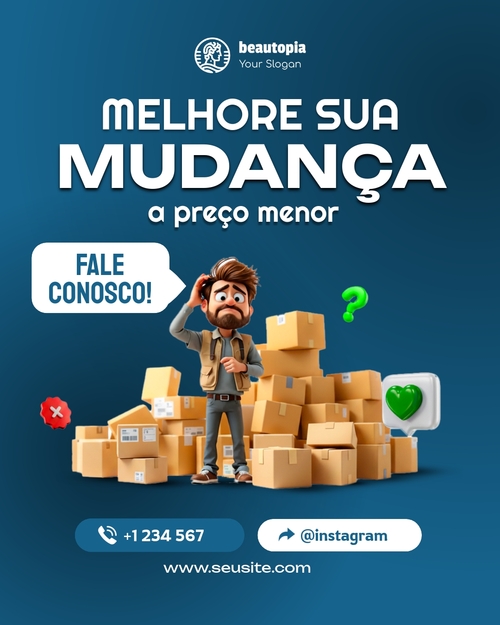 Modelo de post para Instagram Corretor de imóveis