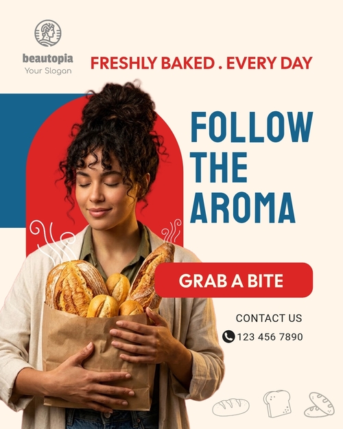 Cafe Instagram post template