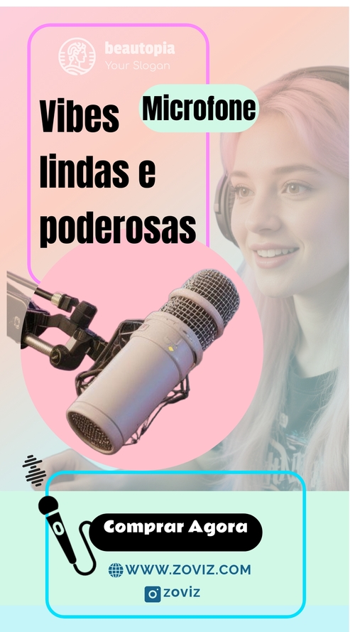 Modelo de story do Instagram Influenciador