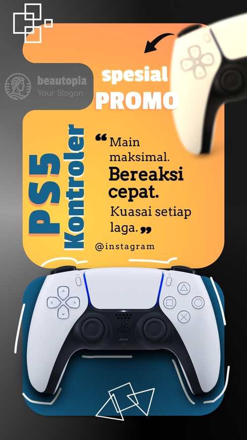 Template cerita Instagram Renang