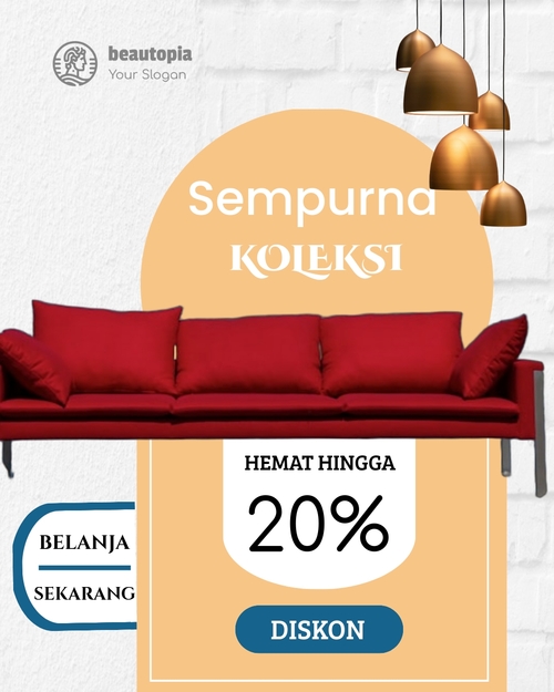 Template postingan Instagram Agen properti