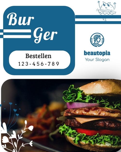 Instagram-Beitragsvorlage Café