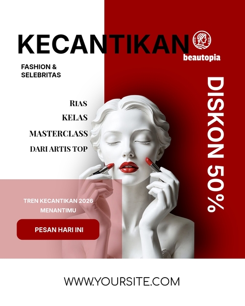 Template postingan Instagram Salon Rambut