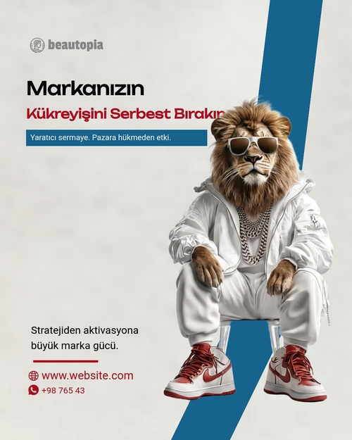 Reklam Instagram gönderi şablonu