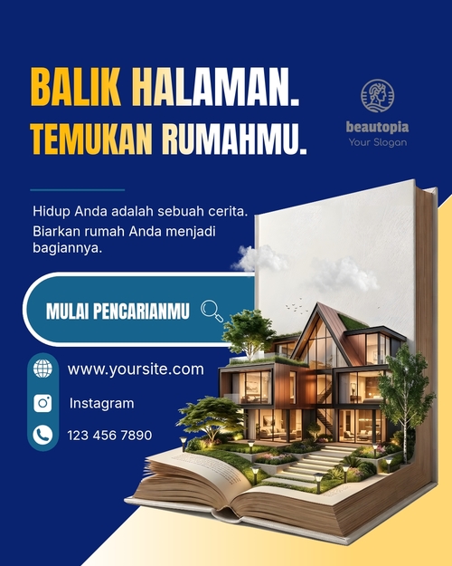 Template postingan Instagram Properti