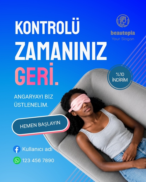 Yoga Instagram gönderi şablonu