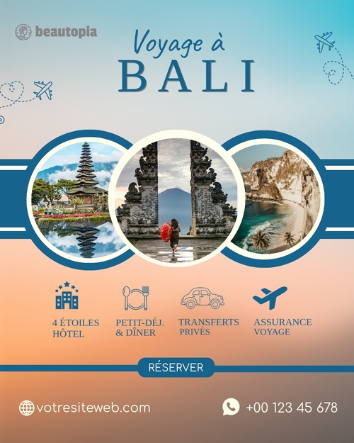 Modèle de publication Instagram Voyage