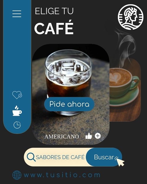 Plantilla de publicación de Instagram Cafetería