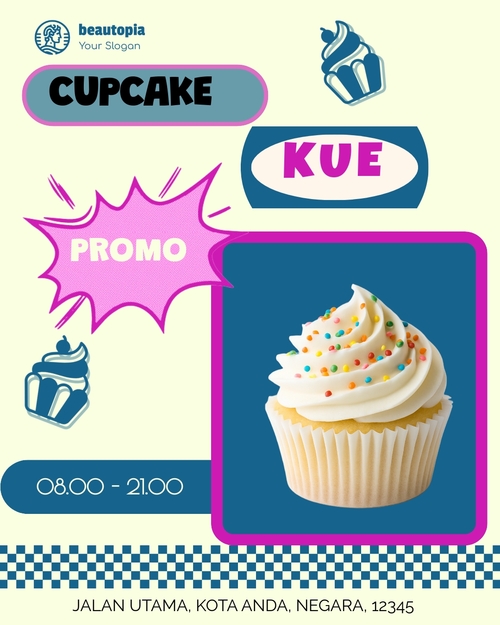 Template postingan Instagram Kafe