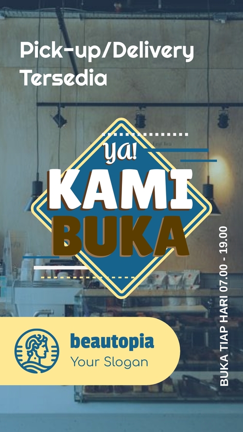 Template cerita Instagram Maskapai penerbangan