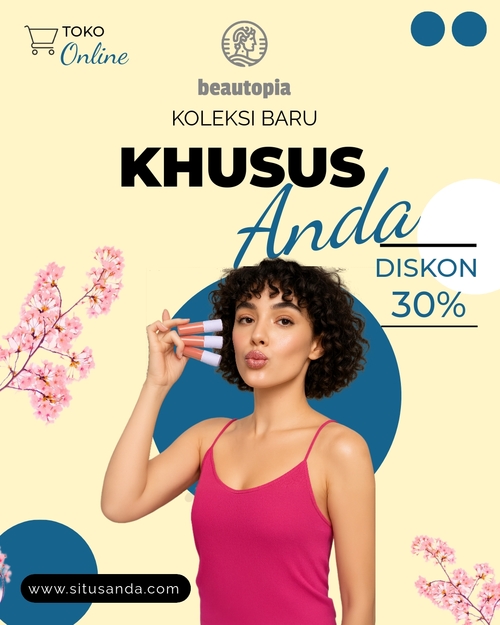 Template postingan Instagram Salon Rambut