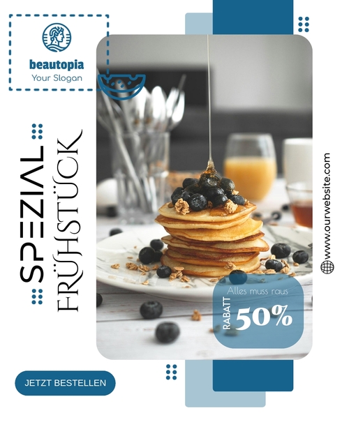 Instagram-Beitragsvorlage Café