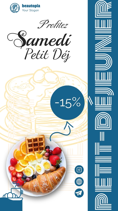 Modèle de story Instagram Gastronomie