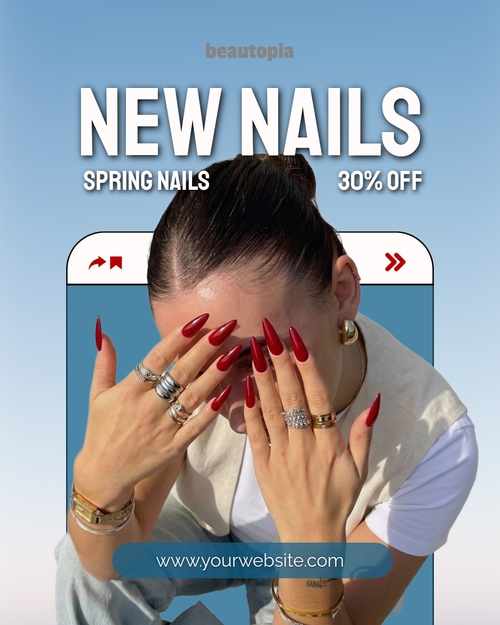 Hair Salon Instagram post template