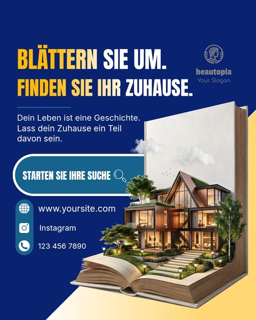 Instagram-Beitragsvorlage Immobilienmakler