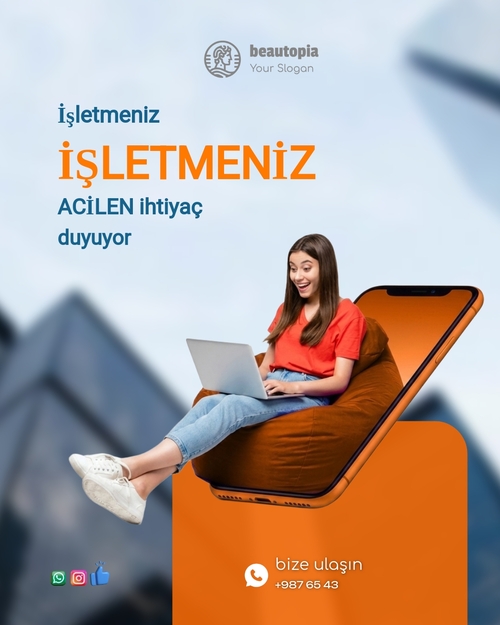 Reklam Instagram gönderi şablonu