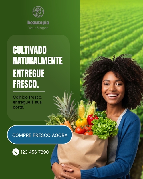 Modelo de post para Instagram Restaurante