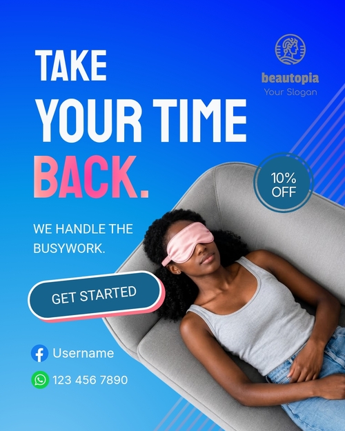 Yoga Instagram post template