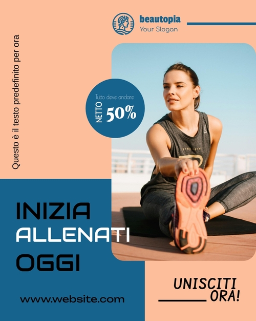 Modello di post Instagram Coaching