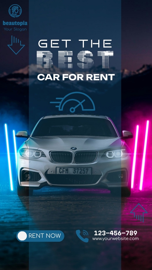 Car Wash Instagram story template