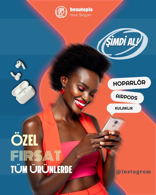 Düğün Instagram gönderi şablonu