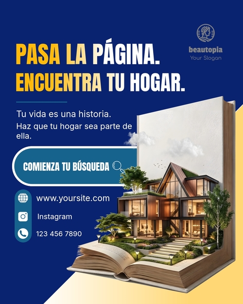 Plantilla de publicación de Instagram Agente inmobiliario