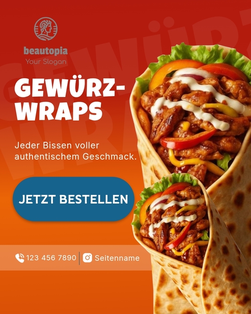Instagram-Beitragsvorlage Café