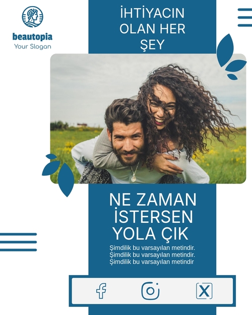 Düğün Instagram gönderi şablonu