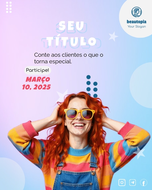 Modelo de post para Instagram Arrecadação de fundos