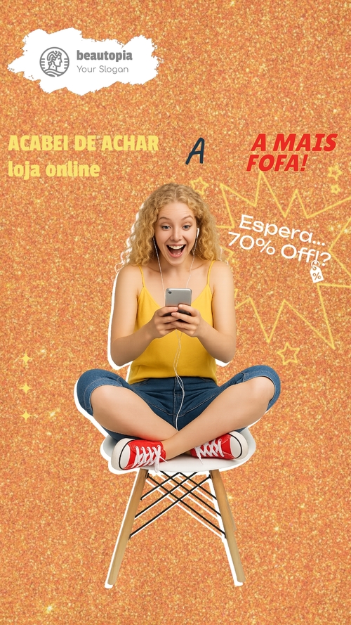 Modelo de story do Instagram Videomaker
