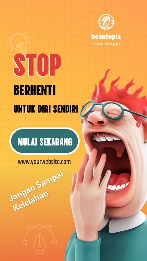Template cerita Instagram Pijat