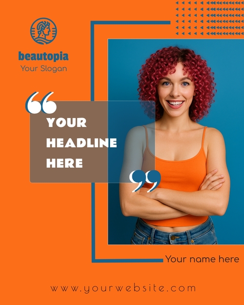 Hair Salon Instagram post template