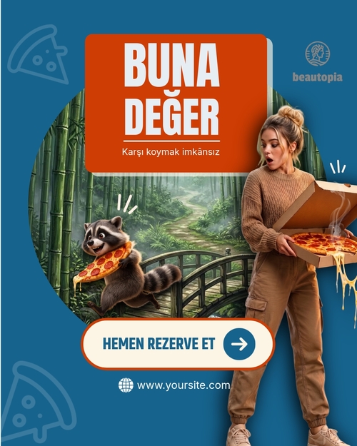 Kafe Instagram gönderi şablonu