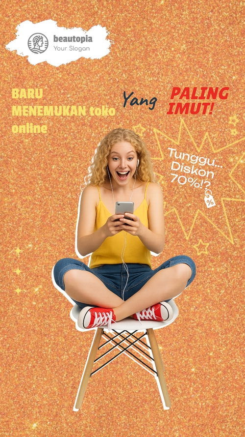 Template cerita Instagram Giveaway