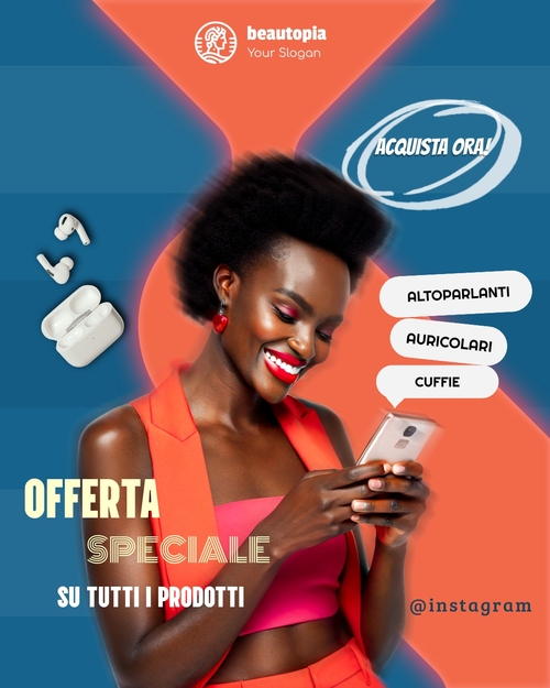 Modello di post Instagram Concessionaria auto