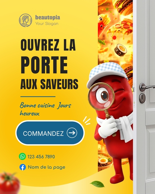 Modèle de publication Instagram Café