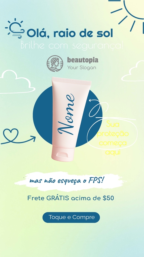 Modelo de story do Instagram Optometria