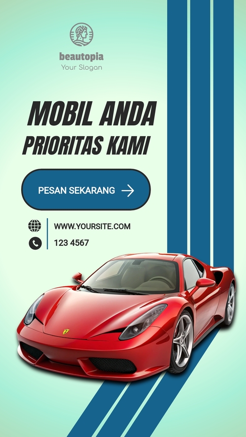 Template cerita Instagram Detailing Mobil