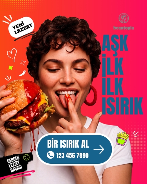 Kafe Instagram gönderi şablonu