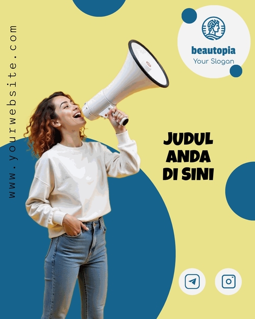 Template postingan Instagram Penggalangan dana