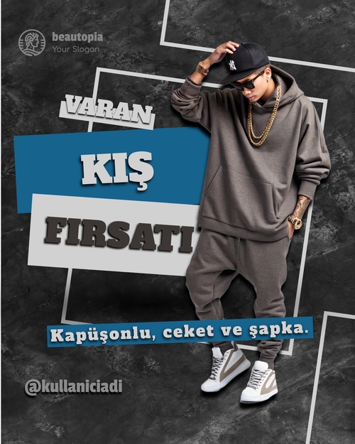 Kişisel antrenör Instagram gönderi şablonu
